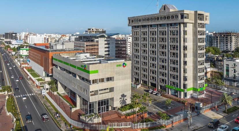 Siège Banco BHD à Santo Domingo, vue aérienne